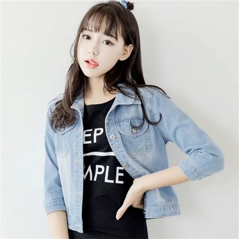 Denim Jacket Women Half Sleeve - Down Jacket Packable ulasan dan harga