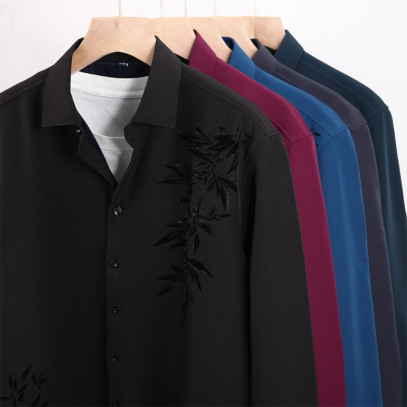 Men's Fleece Lined Thick Long  - Flannel Shirt Lined ulasan dan harga
