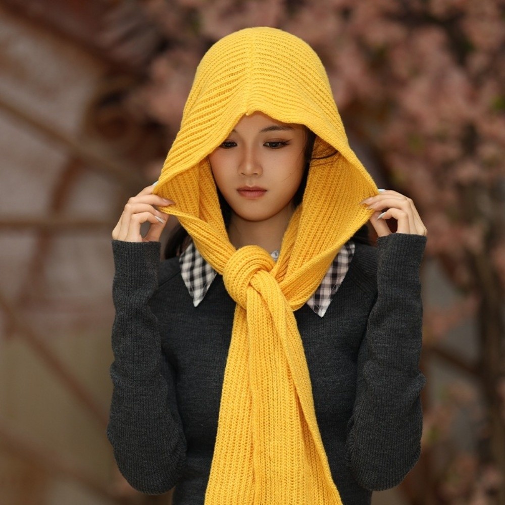 Cute Pullover Hat Knitted Hat  - Knit Beanie Hat Warm ulasan dan harga