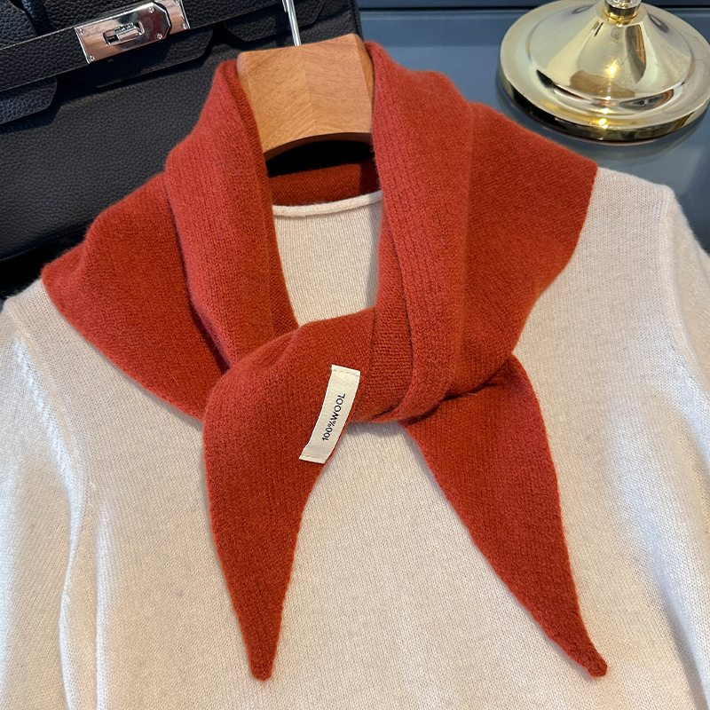 100% Wool Korean Style Knitted - Shawl Wrap Winter ulasan dan harga