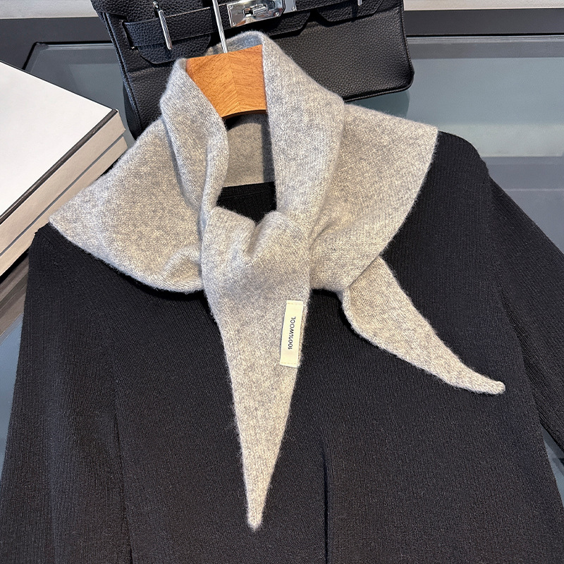 100% Wool Korean Style Knitted - Shawl Wrap Winter ulasan dan harga