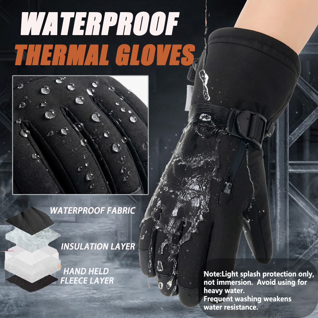Winter Ski Gloves Men Women, W - Snow Glove Insulated ulasan dan harga